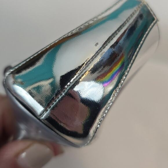 Amina Muaddi Rosie Glass Pump PVC Transparent 95MM Rhinestone Bow 38 SEE - Picture 16 of 16